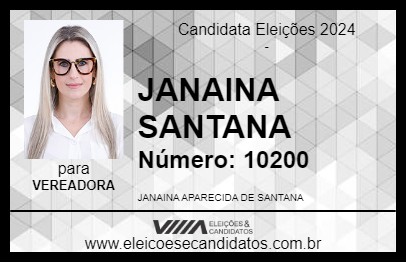 Candidato JANAINA SANTANA 2024 - ARTUR NOGUEIRA - Eleições