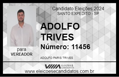 Candidato ADOLFO TRIVES 2024 - SANTO EXPEDITO - Eleições