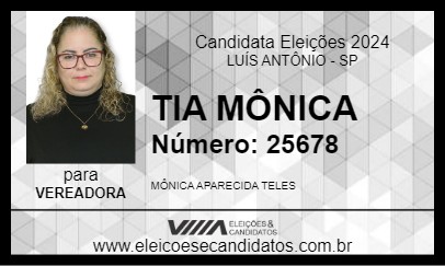 Candidato TIA MÔNICA 2024 - LUÍS ANTÔNIO - Eleições