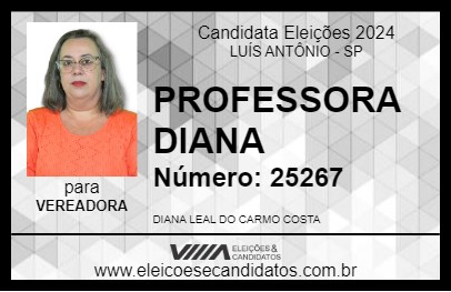 Candidato PROFESSORA DIANA 2024 - LUÍS ANTÔNIO - Eleições