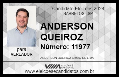 Candidato ANDERSON QUEIROZ 2024 - BARRETOS - Eleições