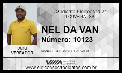 Candidato NEL DA VAN 2024 - LOUVEIRA - Eleições