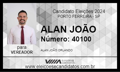 Candidato ALAN JOÃO 2024 - PORTO FERREIRA - Eleições