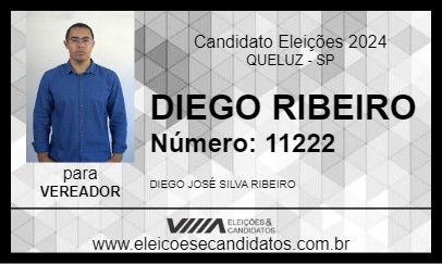 Candidato DIEGO RIBEIRO 2024 - QUELUZ - Eleições