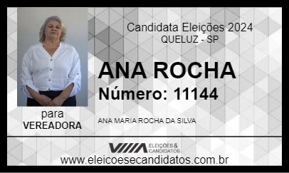 Candidato ANA ROCHA 2024 - QUELUZ - Eleições