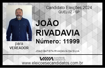 Candidato JOÃO RIVADAVIA 2024 - QUELUZ - Eleições