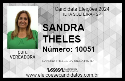 Candidato SANDRA THELES 2024 - ILHA SOLTEIRA - Eleições