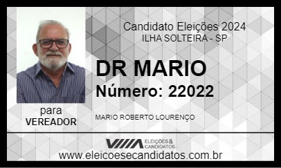 Candidato DR MARIO 2024 - ILHA SOLTEIRA - Eleições