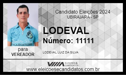 Candidato LODEVAL 2024 - UBIRAJARA - Eleições