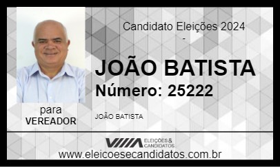 Candidato JOÃO BATISTA 2024 - ILHA SOLTEIRA - Eleições