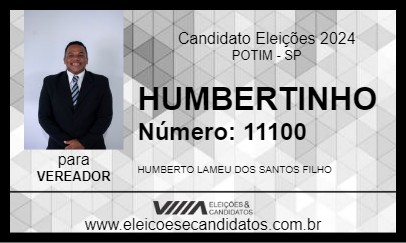 Candidato HUMBERTINHO 2024 - POTIM - Eleições