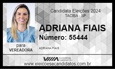 Candidato ADRIANA FIAIS 2024 - TACIBA - Eleições