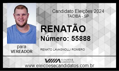 Candidato RENATÃO 2024 - TACIBA - Eleições