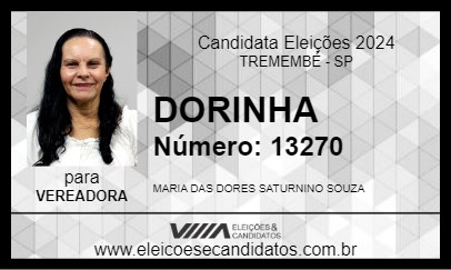 Candidato DORINHA 2024 - TREMEMBÉ - Eleições