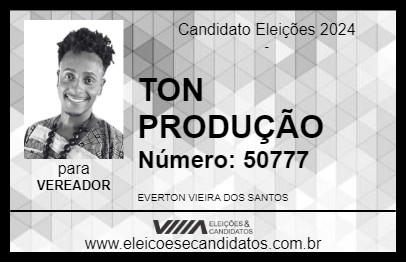 Candidato TON PRODUÇÃO 2024 - UBATUBA - Eleições