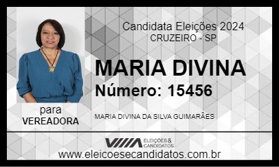 Candidato MARIA DIVINA 2024 - CRUZEIRO - Eleições