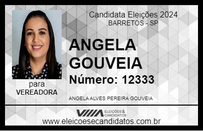 Candidato ANGELA GOUVEIA 2024 - BARRETOS - Eleições