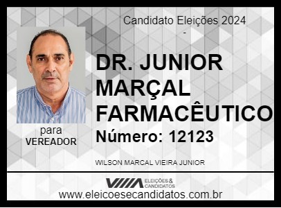 Candidato DR. JUNIOR MARÇAL FARMACÊUTICO 2024 - BARRETOS - Eleições