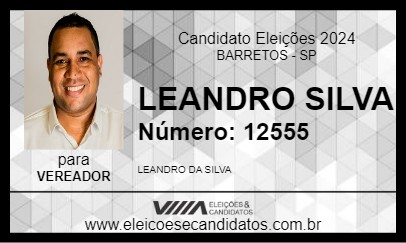 Candidato LEANDRO SILVA 2024 - BARRETOS - Eleições