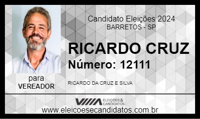 Candidato RICARDO CRUZ 2024 - BARRETOS - Eleições