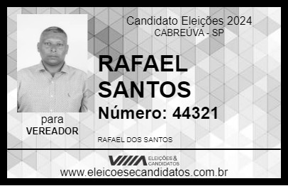 Candidato RAFAEL SANTOS 2024 - CABREÚVA - Eleições