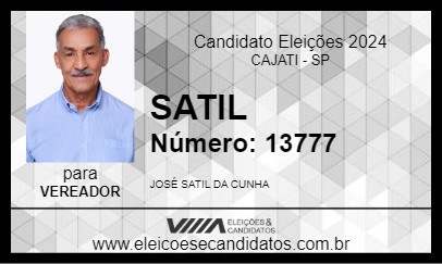 Candidato SATIL 2024 - CAJATI - Eleições