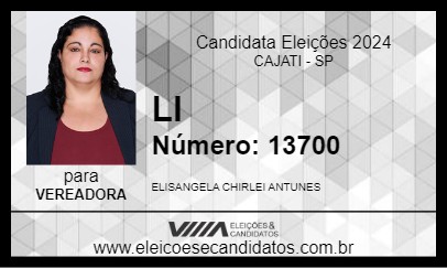 Candidato LI 2024 - CAJATI - Eleições