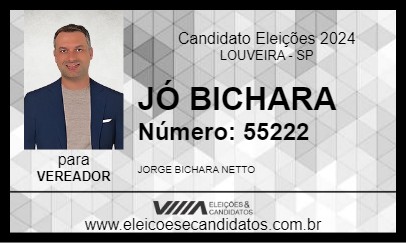 Candidato JÓ BICHARA 2024 - LOUVEIRA - Eleições