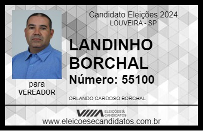 Candidato LANDINHO BORCHAL 2024 - LOUVEIRA - Eleições