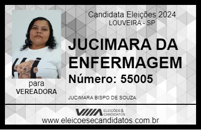 Candidato JUCIMARA DA ENFERMAGEM 2024 - LOUVEIRA - Eleições