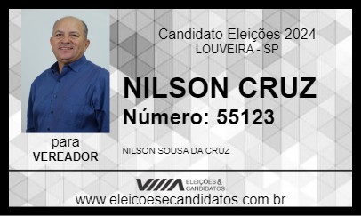 Candidato NILSON CRUZ 2024 - LOUVEIRA - Eleições