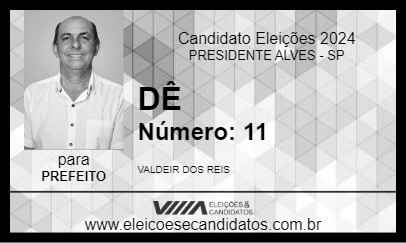 Candidato DÊ 2024 - PRESIDENTE ALVES - Eleições