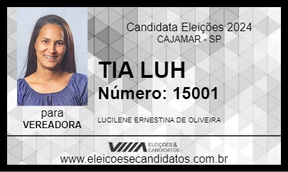 Candidato TIA LUH 2024 - CAJAMAR - Eleições