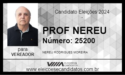 Candidato PROF NEREU 2024 - SANTOS - Eleições