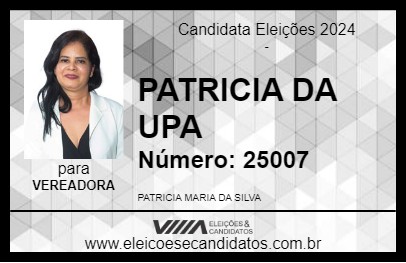 Candidato PATRICIA DA SAÚDE 2024 - SANTOS - Eleições