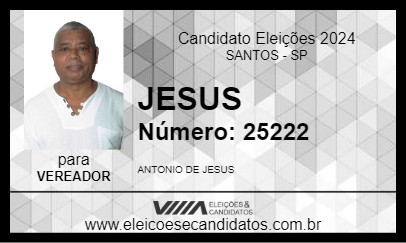 Candidato JESUS 2024 - SANTOS - Eleições