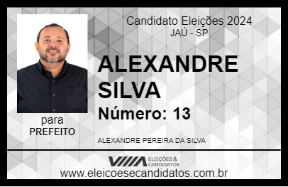 Candidato ALEXANDRE SILVA 2024 - JAÚ - Eleições