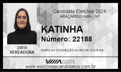 Candidato KATINHA 2024 - ARAÇARIGUAMA - Eleições