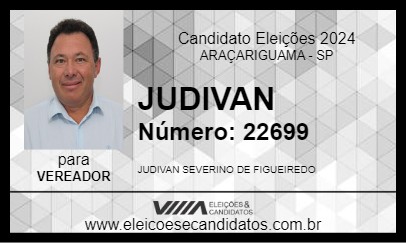 Candidato JUDIVAN 2024 - ARAÇARIGUAMA - Eleições