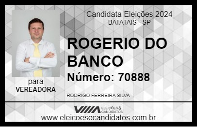 Candidato RODRIGO DO BANCO 2024 - BATATAIS - Eleições