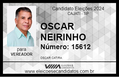 Candidato OSCAR NEIRINHO 2024 - CAJATI - Eleições