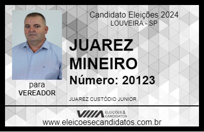 Candidato JUAREZ MINEIRO 2024 - LOUVEIRA - Eleições