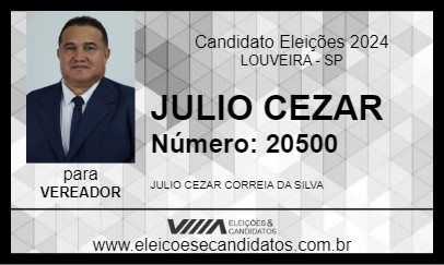 Candidato JULIO CEZAR 2024 - LOUVEIRA - Eleições