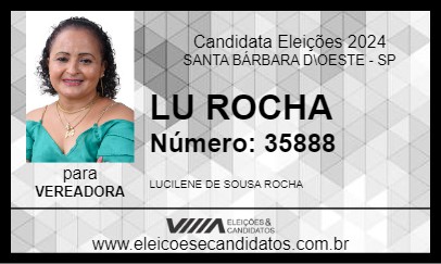 Candidato LÚ ROCHA 2024 - SANTA BÁRBARA D\OESTE - Eleições