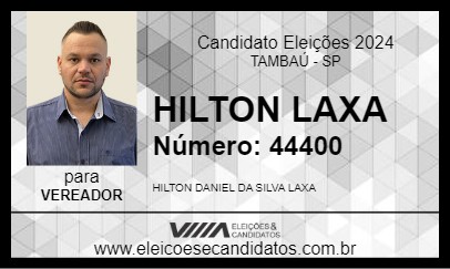 Candidato HILTON LAXA 2024 - TAMBAÚ - Eleições