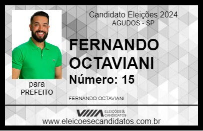 Candidato FERNANDO OCTAVIANI 2024 - AGUDOS - Eleições