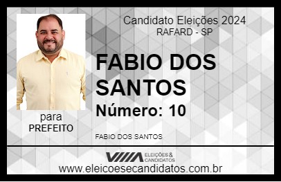 Candidato FABINHO 2024 - RAFARD - Eleições