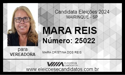 Candidato MARA REIS 2024 - MAIRINQUE - Eleições