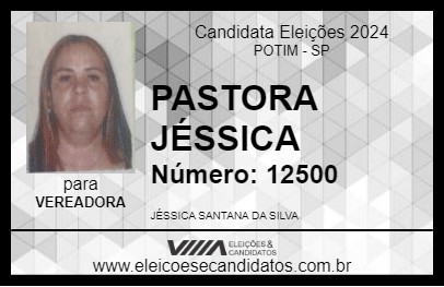 Candidato PASTORA JÉSSICA 2024 - POTIM - Eleições