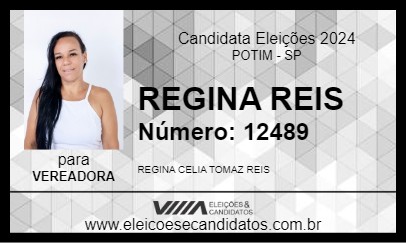 Candidato REGINA REIS 2024 - POTIM - Eleições